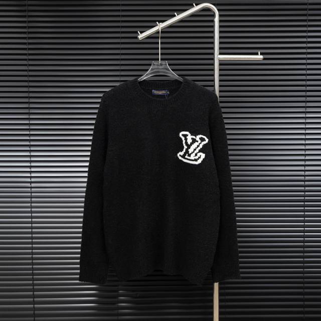 Style: Louis Vuitton Mirrored Logo Knit Long-Sleeve Sweater Size: S-XL Fabric: W