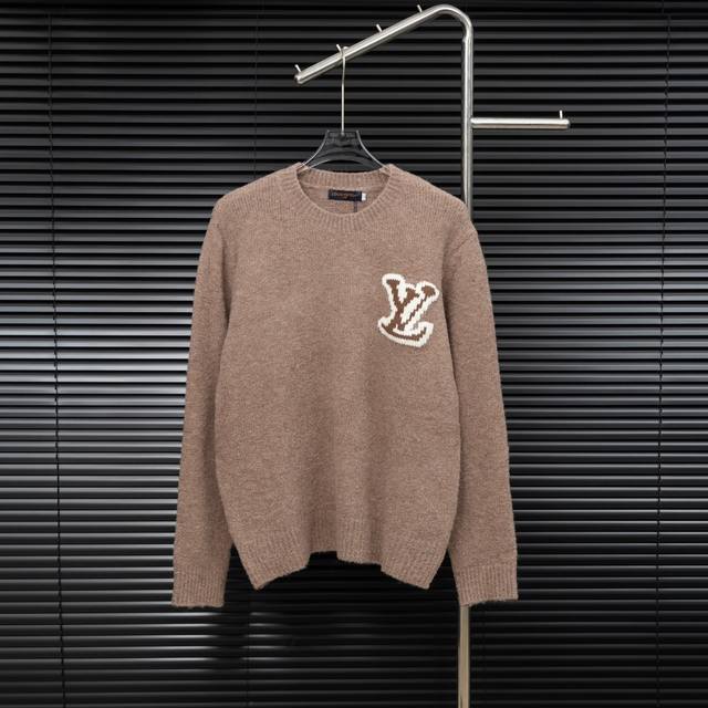 Style: Louis Vuitton Mirrored Logo Knit Long-Sleeve Sweater Size: S-XL Fabric: W