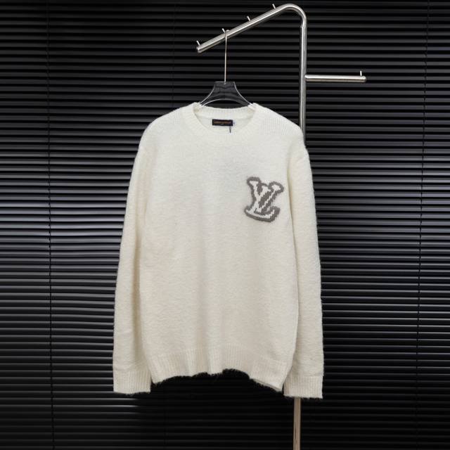 Style: Louis Vuitton Mirrored Logo Knit Long-Sleeve Sweater Size: S-XL Fabric: W