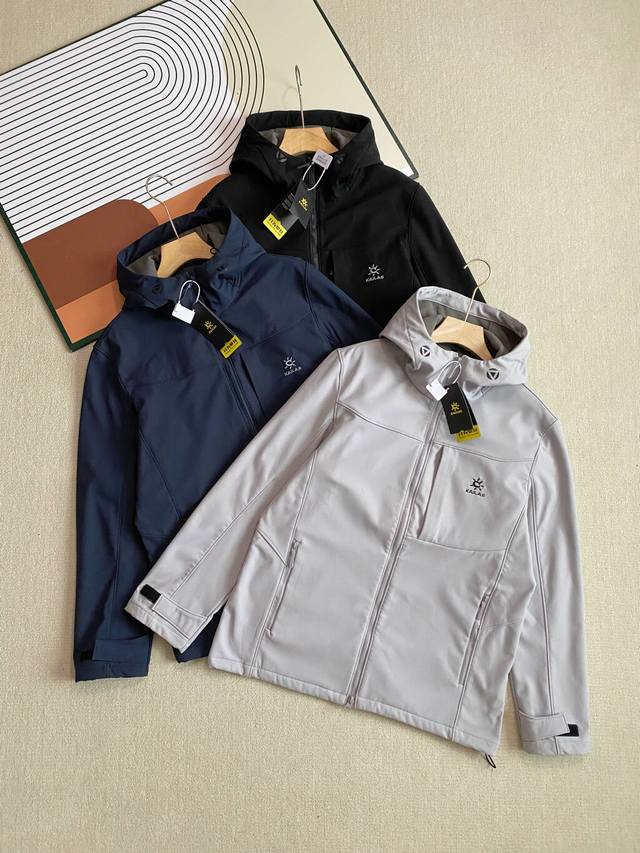 Kailaa M8 series hooded softshell jacket, outdoor couple's hooded fleece-lined