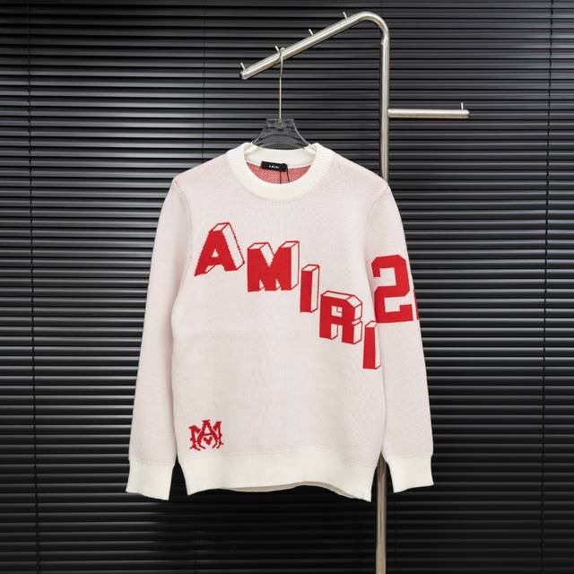 Style: Amiri 3D Letter Number 22 Long-Sleeve Sweater Size: S-XL Fabric: Wool Ble
