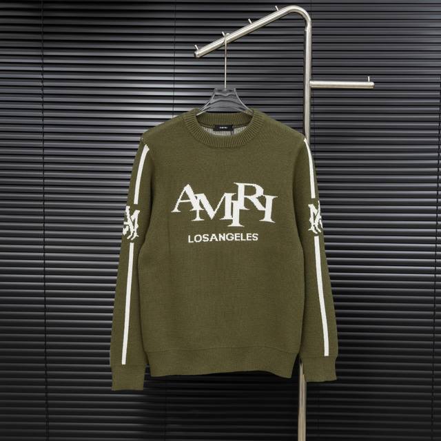 Style: Amiri Onesie Jacquard Knit Long-Sleeve Sweater Sizes: S-XL Fabric: Wool B