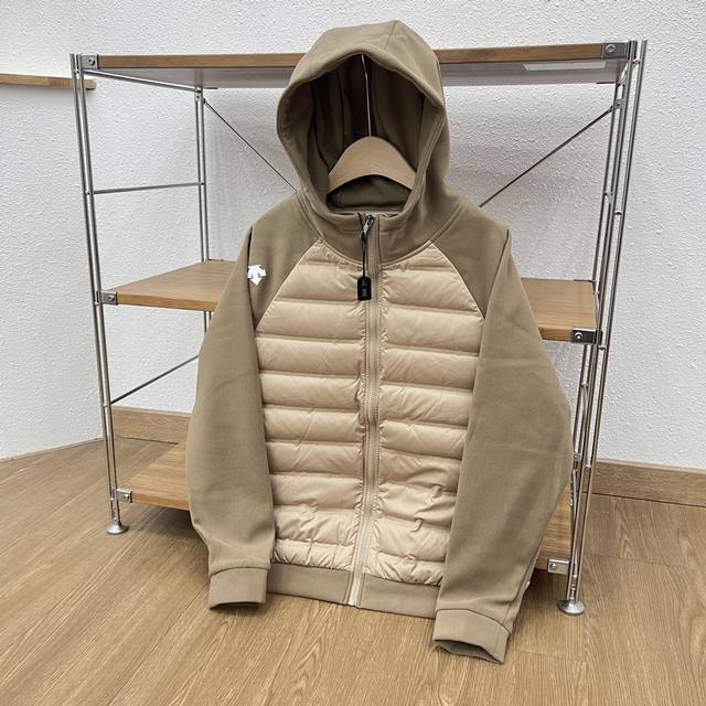 Supply Control Descente Patchwork Sleeve Hooded Down Jacket New Lightweight Patc