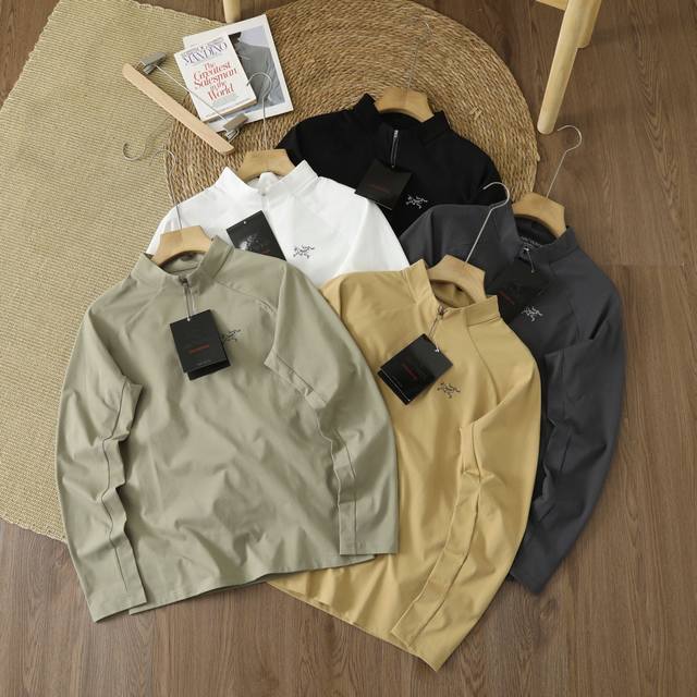 Supply Controlled by Arc'teryx 25Ss Spring New Half-Zip Outdoor Casual Quick-Dry