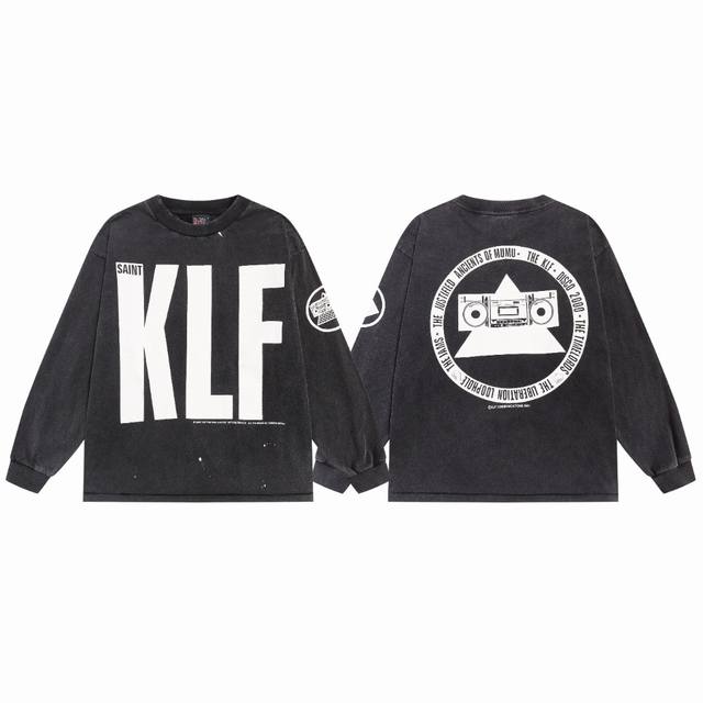 Saint Michael "Klf" Exhibition Exclusive Retro Distressed Washed Cracked Print L