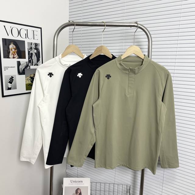 Descente Spring New Outdoor Hiking Sports Long-Sleeved Base Layer Shirt - High-