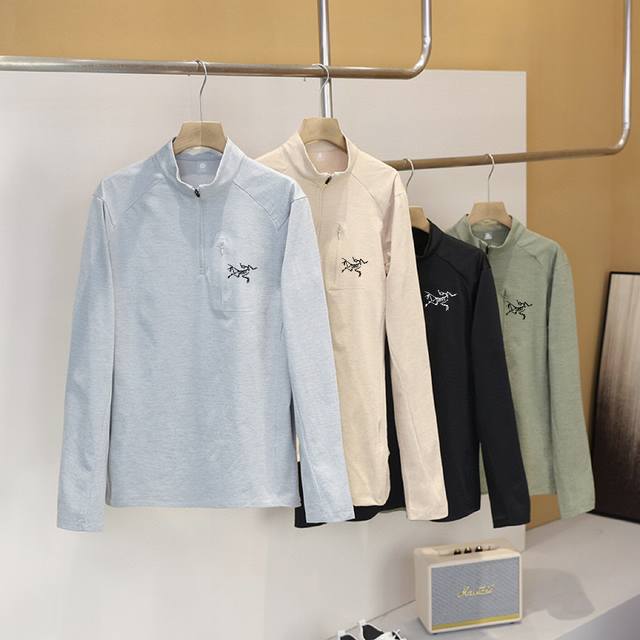 Supply Controlled by Arc'teryx Spring Long-Sleeved Quick-Drying Men's Solid Colo