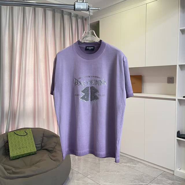 Balenci*Ga Paris 2025 Autumn/Winter New Style Washed Distressed Ripped 3D Letter