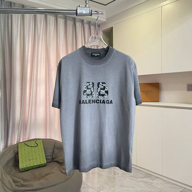 Balenci*Ga Paris 2025 Autumn/Winter New Style Washed Distressed Ripped 3D Letter