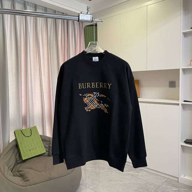 Burberry 2025 Autumn/Winter New Arrival Letter Logo Horse Embroidery Custom Fabr