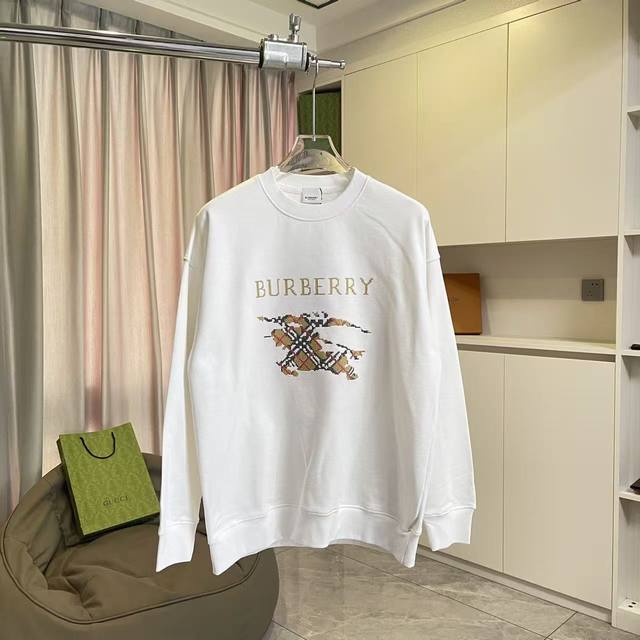 Burberry 2025 Autumn/Winter New Arrival Letter Logo Horse Embroidery Custom Fabr