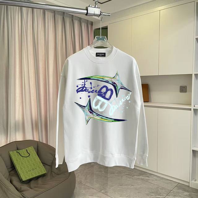 Balenci*Ga Paris 2025 Autumn/Winter New Arrival Personalized Letter Logo Print C