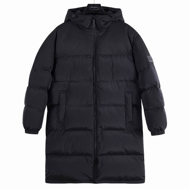 Premium | Louis Vuitton Ecodown Fw25 Two-tone Embossed Monogram Mixed Fabric Hoo