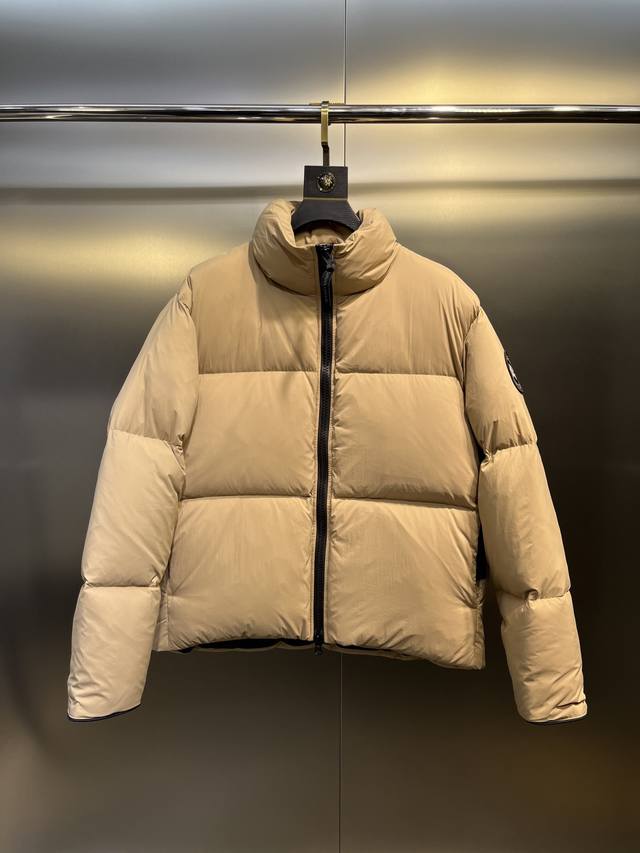 Canada Gooes Sleeve Patch Stand Collar Down Jacket by Lawrence. This down jacket