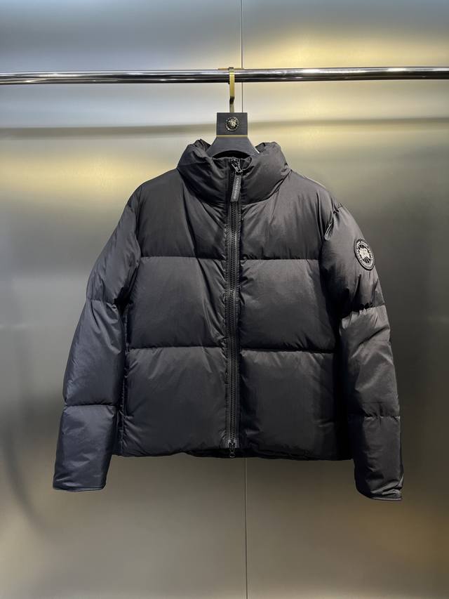 Canada Gooes Sleeve Patch Stand Collar Down Jacket by Lawrence. This down jacket