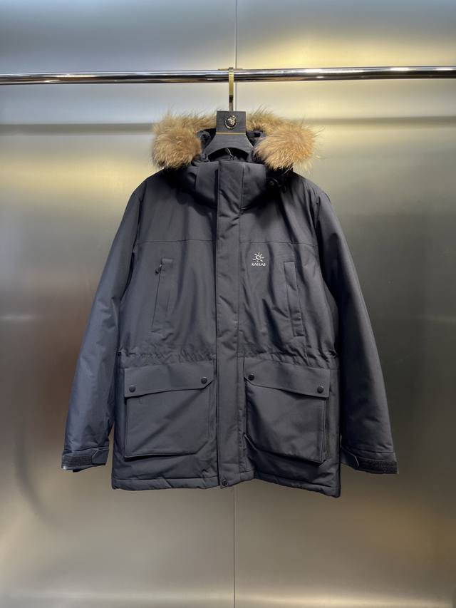 Kailas Men's Mid-Length Down Jacket, Same Style as Official Website, Warm, Windp