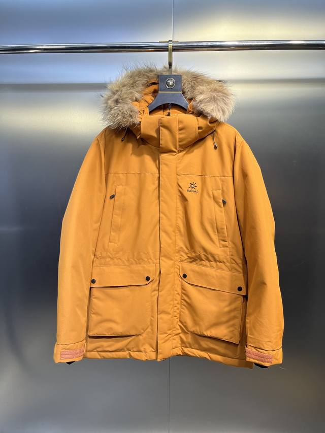 Kailas Men's Mid-Length Down Jacket, Same Style as Official Website, Warm, Windp