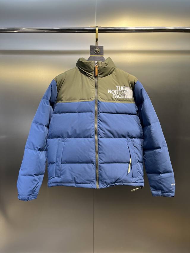 North Face Logo 23 - Series Embroidered Color Block Down Jacket. Custom-made wit