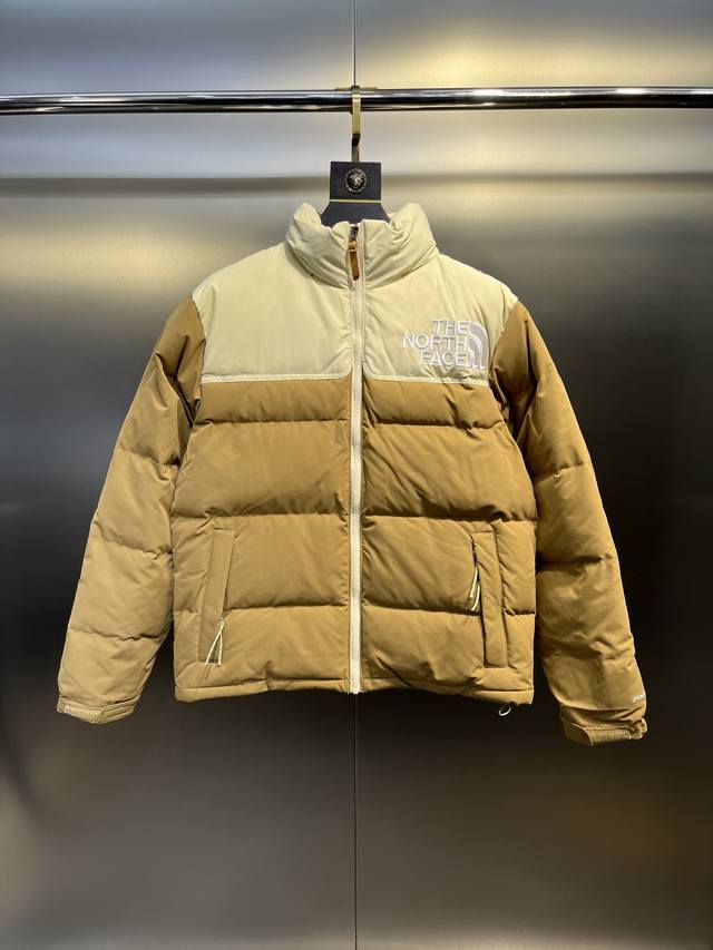 North Face Logo 23 - Series Embroidered Color Block Down Jacket. Custom-made wit