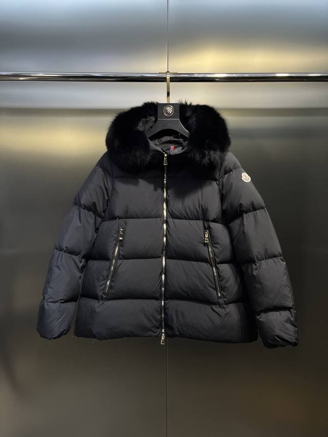 Moncler 25S Autumn/Winter New Classic Doll-Style Hooded Down Jacket with Fur Col