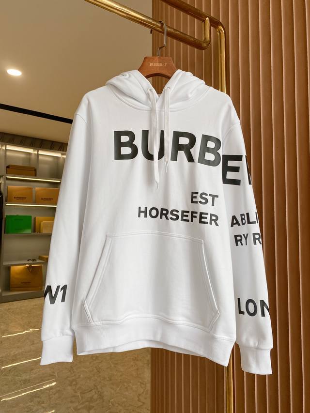 Burberry Horseferry Bullet Print Cotton Loose Hooded Sweatshirt. A top-selling B