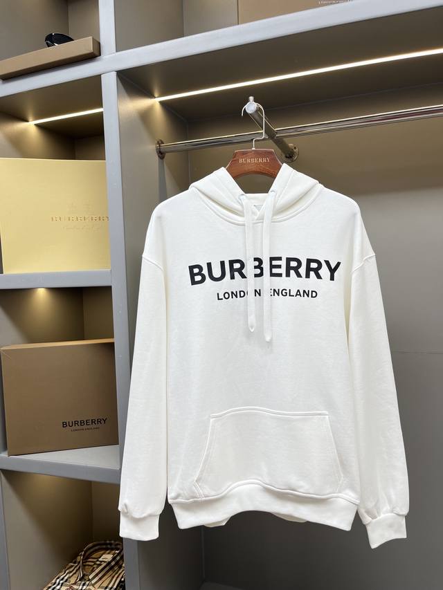 Burberry Logo Print Cotton Hooded Sweatshirt - Burberry's top-selling item, a st