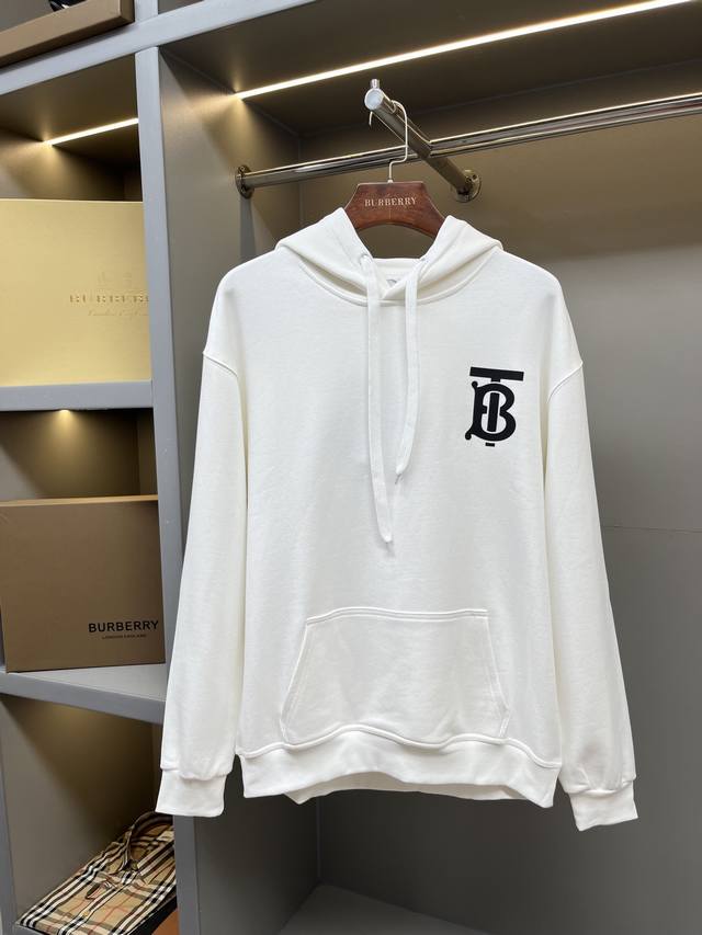 Exclusive Logo Pattern Cotton Loose-Fitting Hooded Sweatshirt London Series Hot