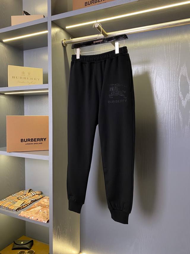 Newest style of knight and horse embroidered cotton athletic jogger pants, a gre