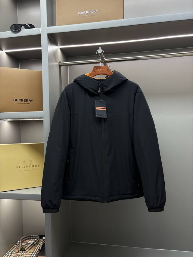 Zegna New Reversible Down Jacket Zegna Quality Reversible Aesthetics One Garment