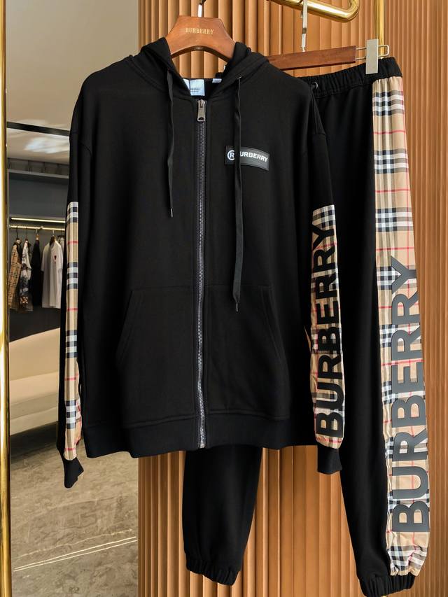 Burberry Vintage Check Cotton Loose Fit Sweatshirt Jacket. A top-selling Burberr