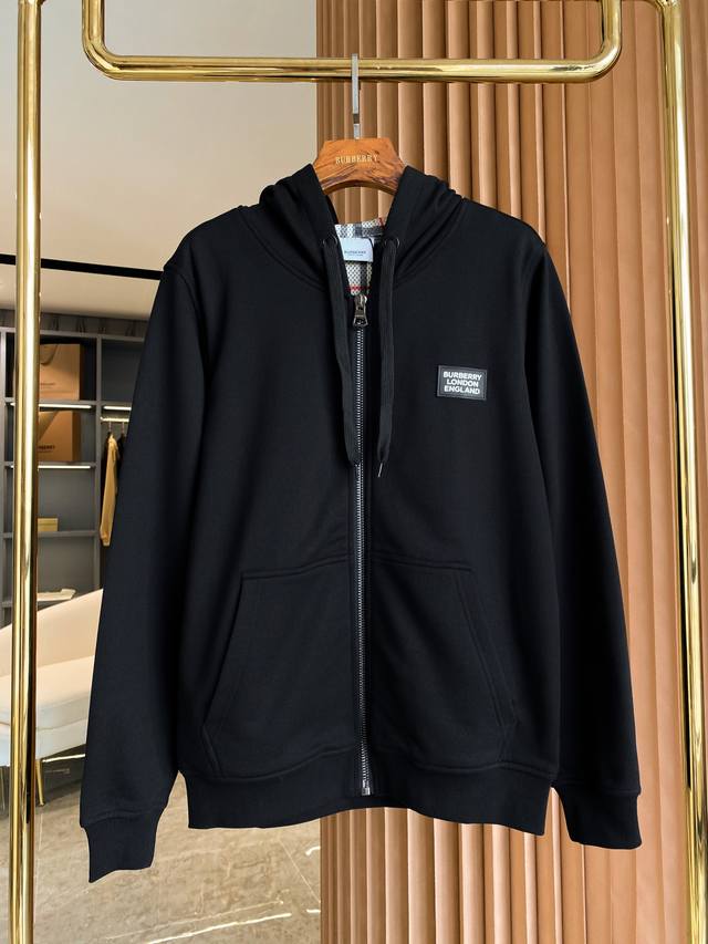 Burberry Micro-Label Cotton Hooded Sweatshirt/Jacket - Burberry Top-Tier Item, a