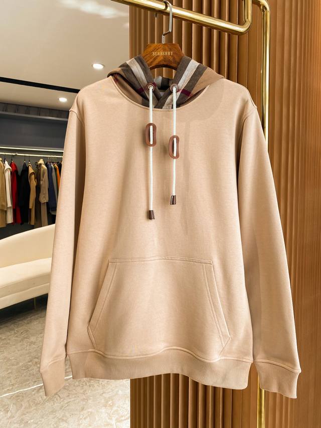 Burberry Check Cotton Blend Hooded Sweatshirt - Burberry's top-selling item, a l