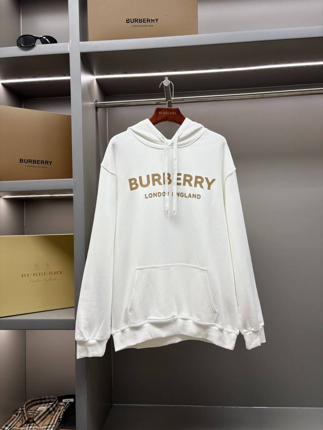 Burberry Logo Print Cotton Hooded Sweatshirt - Burberry's top-selling item, a st