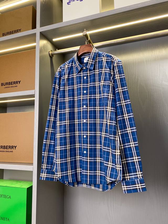 Burberry Plaid Cotton Shirt - Available through Ddd's top-tier channel, simulta
