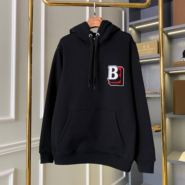 Letter Pattern Cotton Blend Hooded Sweatshirt - Burre's top-selling item, a long