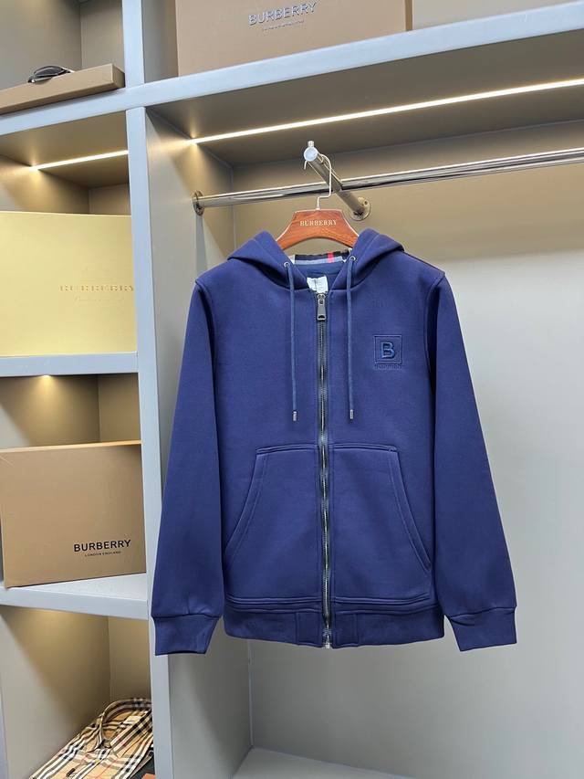 Vintage Check Pattern Tb Logo Embroidered Cotton Hooded Sweatshirt Jacket - Burr