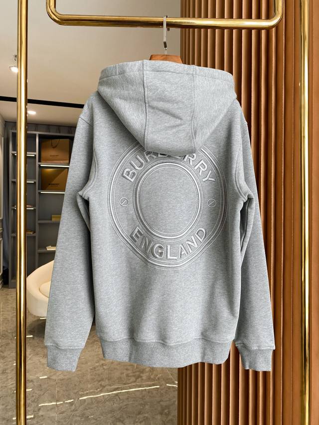 Burberry Micro-Logo Embroidered Cotton Hooded Sweatshirt - A top-selling Burberr