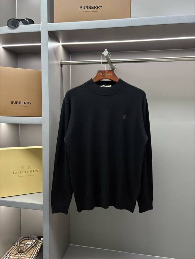 Burberry New Tb Embroidered Sweater. Made with custom-made natural medium-thick