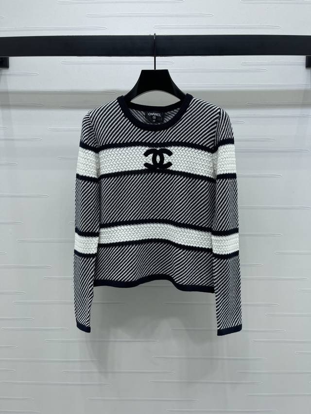 New Arrival! High-Quality Original Chane* 2025 Early Autumn Collection! Striped