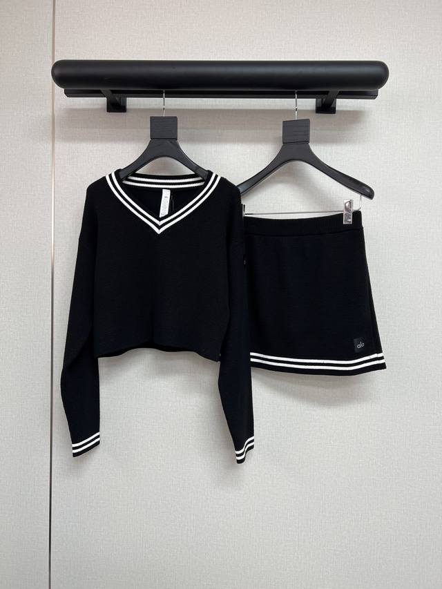 High-quality Alo knitwear series tops and skirts, Jisoo and Kendall Jenner's sty