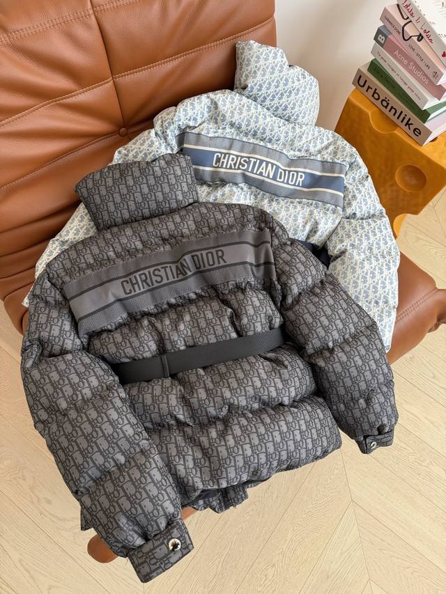 25 Autumn/Winter Ski Series Classic Monogram Pattern Cotton-padded Jacket with S