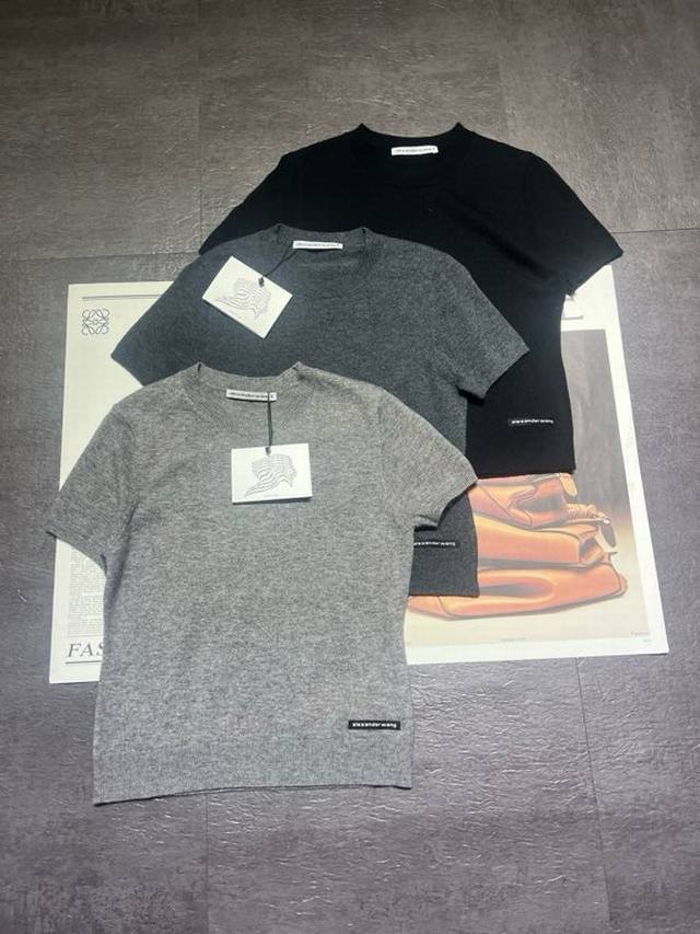 Original design Alexanderwan*25 early autumn new wool short-sleeved shirt, wool