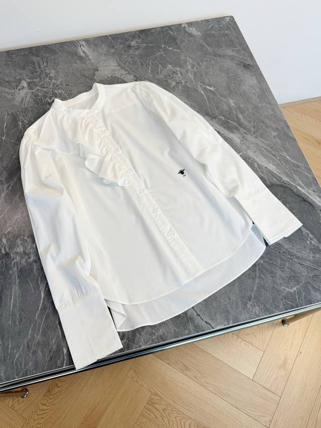 2025 New Arrival: Romantic French-Style White Shirt! This white shirt is sure to