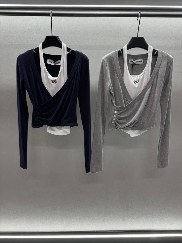 2025 Autumn and Winter Ddd! Ann halter neck two-piece top! halter neck vest, two