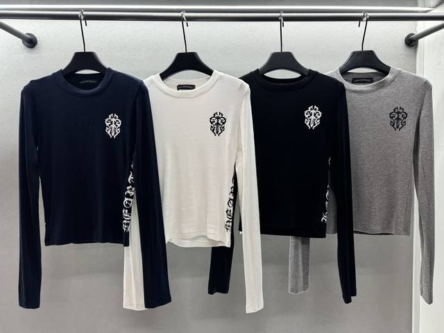 2025 Autumn and Winter Ddd! Chrome Hearts, long-sleeved thin base layer. remains