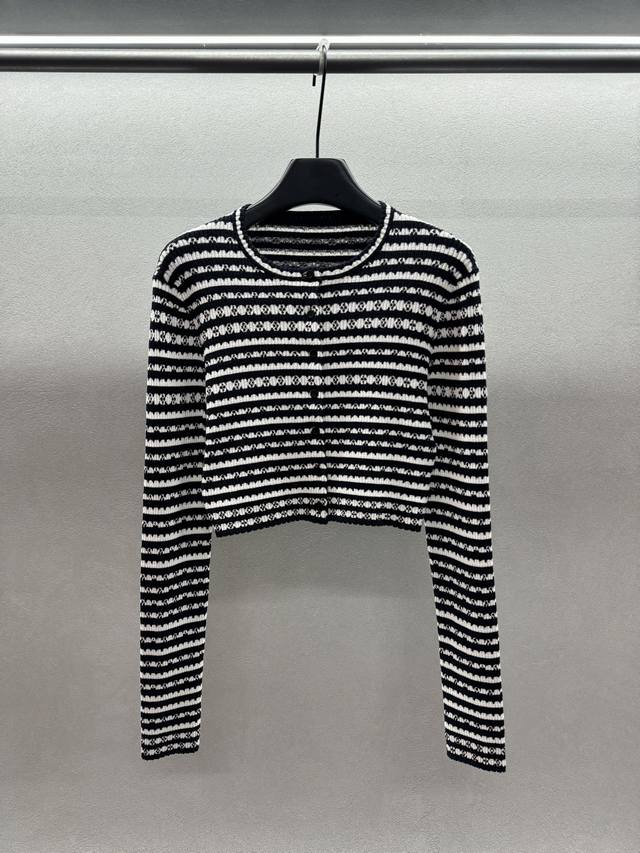 2025 Autumn and Winter Ddd! LV Original 1:1 Version! Black and white striped fou