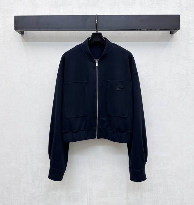 Miumi*2025 New Arrival: Stand Collar Jacket, Custom Made with Imported Nylon, So