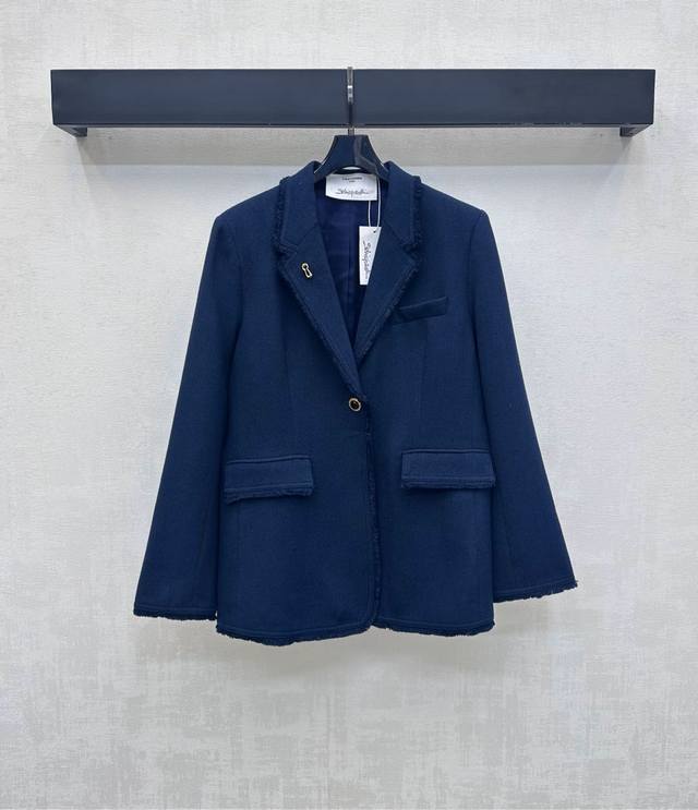 Sch*2025 New Arrival: Lapel Brooch Suit Jacket, Custom Made with Imported Rayon