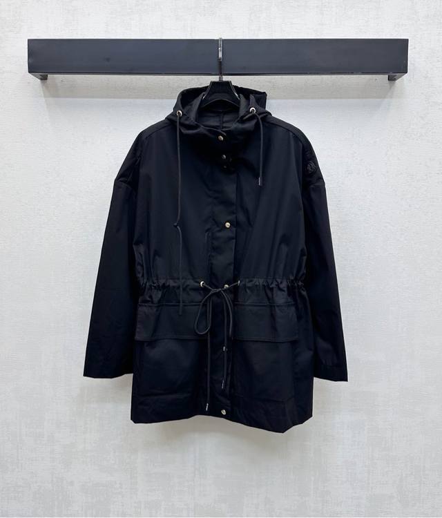 Moncle*2025 New Arrival: Hooded Drawstring Trench Coat, Custom Yb Imported Trenc
