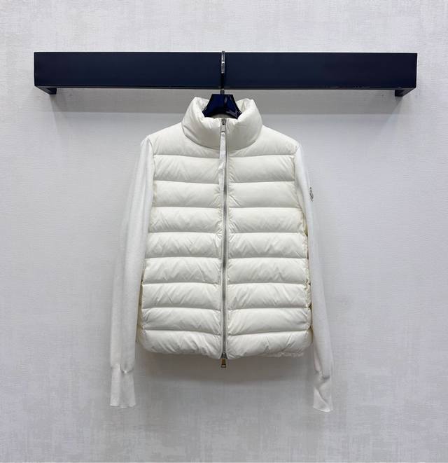 Moncle*2025 New Arrival: Patchwork Zipper Down Jacket, Custom Made with Imported